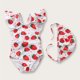 thumbnail image 2 of Odeerbi 2-24 Meses Traje de Baño de Una Sola Pieza Para Niñas Con Sombrero de Sol Traje de Baño de Verano Con Impresión Linda, 2 of 5