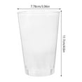 thumbnail image 3 of 50 piezas de plástico duro Tumblers de fiesta transparente vasos de plástico reutilizables tazas de beber tazas de agua de plástico, 3 of 5