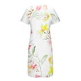 thumbnail image 5 of Pntutb Dress for Women Casual Round Neck Print Summer Short Sleeve Dresses Pockets, 5 of 7