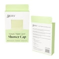thumbnail image 7 of KAV Luxury Triple Layer Shower Caps - Green, 7 of 7