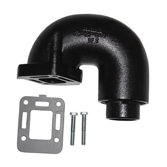 Exhaust Elbow 1 Piece Barr Mercruiser 2.5L 3.0L 4cyl Rep. Elbow w/Adapt. 1990-UpPro #: 12076 X-Ref #: 12076A1, 12076A2, 95864A2
