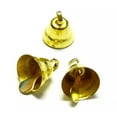 thumbnail image 2 of U8MO 100 Golden Christmas Jingle Bells Charms Pendants 11mm Decoration Wedding Party, 2 of 6