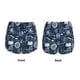 thumbnail image 3 of Balery Sailing Cruises Nautical Pantalones cortos deportivos para mujer con forro y dos bolsillos, elásticos, para entrenamiento, gimnasio, yoga-Small, 3 of 7