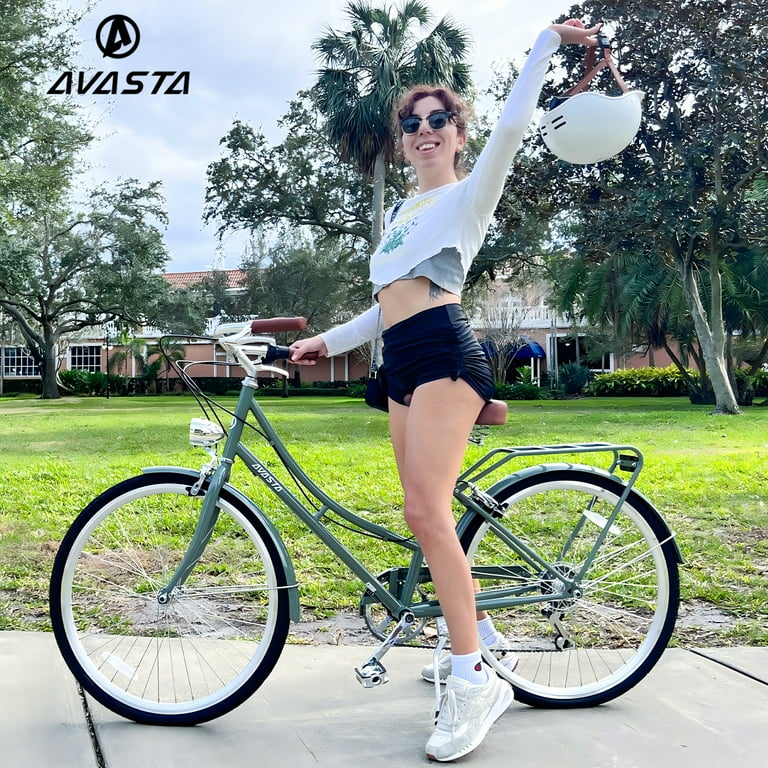 AVASTA Hybrid Bike for Women Female Lightweight Step Through 26