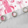 thumbnail image 4 of Homewish Initial Letter J Blackout Curtains Set of 2 (52x84 Each),Kawaii Bow Ribbon Window Curtains,Pink Heart Print Curtains and Drapes For Girl,Breathable Bedroom Decoration, 4 of 6