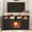 Black, variant on 60" TV Stand with Fireplace, for TVs Up to 65", Electric Fireplace Entertainment Center with LED Lights, Media Console with Drawers & Storage Cabinet, Black