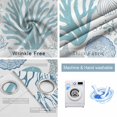 thumbnail image 4 of Aqua Coastal Blackout Curtains for Bedroom/Living Room, Thermal Insulated Kitchen Curtains, Summer Nautical Starfish Beach Coral Grommet Darkening Window Treatment Drapes 42"x84"x2, 4 of 8