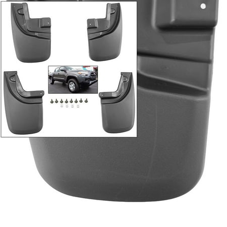 Toyota Tacoma Mud Flaps - Front Rear Mud Flaps Splash Guards 2005-2015 Toyota Tacoma Mudguards Full Set