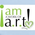 thumbnail image 2 of CafePress - I Am A Work Of A.R.T! - Baby Light Bodysuit, Size Newborn - 24 Months, 2 of 4