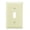 Ivory, variant on Pass & Seymour Legrand TP1-I 1-Gang Toggle Switch Wall Plate, Unbreakable Nylon Cover, Trademaster Size, Ivory