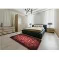 thumbnail image 4 of Ahgly Company Indoor Rectangle Patterned Grapefruit Red Area Rugs, 2' x 4', 4 of 6
