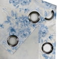 thumbnail image 4 of Ambesonne Forest Grommet Curtain, Old School Floral Pattern, 50"x60", Eggshell Violet Blue, 4 of 5