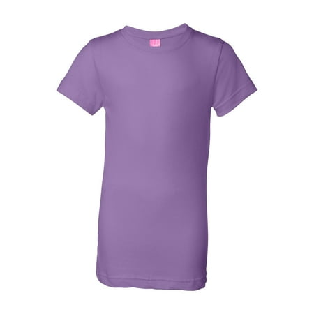 Mens Mandarin Orange - LAT T-Shirts Girls' Fine Jersey Tee