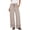 Beige, variant on Pants for Women Summer Fall Trousers Wide Leg Pull On Solid Straight leg Fashion Elastic Waist Womens Pants Pockets