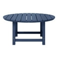 thumbnail image 3 of WestinTrends Malibu Low Outdoor HDPE Round Patio Coffee Table, Navy Blue, 3 of 16