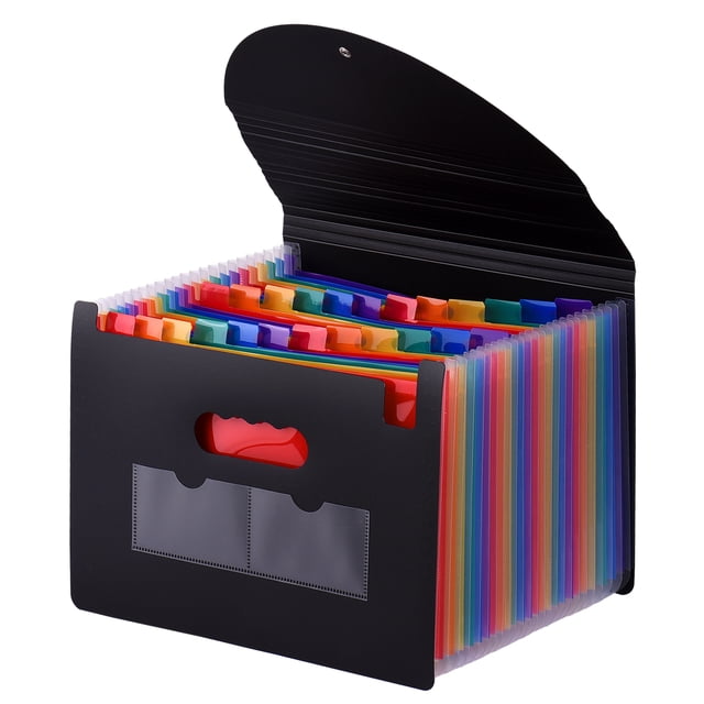 Carpeta de Archivos Expandible Eccomum 24 Bolsillos Organizador de Archivos A4