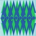 thumbnail image 1 of Ahgly Company Indoor Square Patterned Blue Dress Blue Area Rugs, 6' Square, 1 of 6