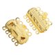 thumbnail image 2 of 20 piezas de accesorios para hacer joyas, 5 filas de cierres para pulseras, hebillas de conexión y cierres para collares para la creación de joyas DIY (dorado)., 2 of 7
