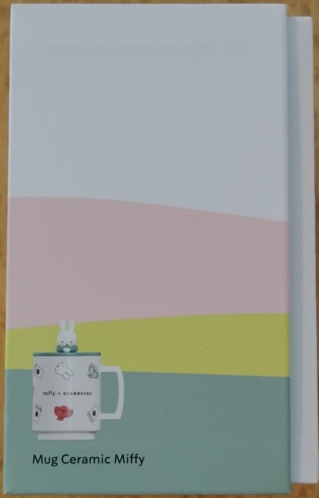 Starbucks X Miffy Ceramic Coffee Mug with Lid Limited Edition New with Box