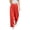 Brick Red, variant on Women's Plus Size Linen Cotton Wide Leg Pants, High Waisted Pleated Draped Trousers, Breathable Loose Fit Casual Palazzo Pants for Resort and Vacation Black XXL