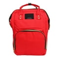 thumbnail image 2 of School Backpack, Front Utility Pocket High Capacity Travel Backpack  For Shopping Red, 2 of 8
