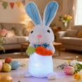 thumbnail image 6 of ToyKingdee Lighted Easter Bunny Decoration,Easter Decoration,Easter Lighted Bunny Funny Plush Rabbit Doll Spring Home Decor for Table Shop Party Spring Farmhouse, 6 of 6