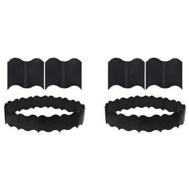 Garden Lawn Edging - 40 Pack Landscape Border Flexible Edging Plastic Fence DIY Decorative