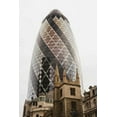 thumbnail image 2 of Flaherty, Dennis 13x18 Gold Ornate Wood Framed with Double Matting Museum Art Print Titled - Great Britain, London Old vs New Architecture, 2 of 4