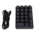 thumbnail image 2 of K23 Wired Number Pad Stepped Keycap, Mini Numeric Keypad With LED Backlit, 21 Keys Mechanical Numpad For Laptop PC Business Cashier, 2 of 8