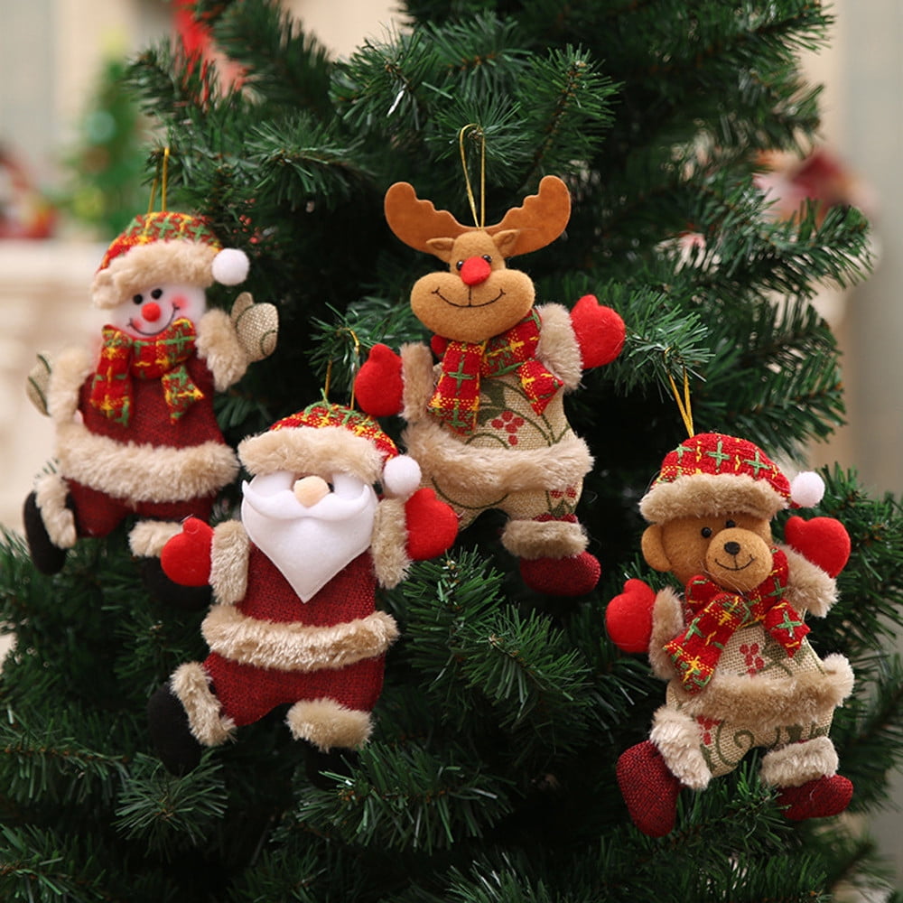 LAWOR Christmas Decorations 4Pcs Christmas Ornaments Gift Santa Claus Snowman Tree Toy Doll Hang Decorations Multicolor ,ac1971 - Walmart.com LAWOR Christmas Decorations 4Pcs Christmas Ornaments Gift Santa Claus Snowman Tree Toy Doll Hang Decorations Multicolor ,ac1971 - Walmart.com