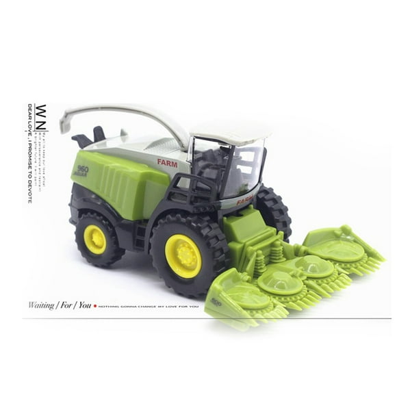 Minkissy Alloy Green Harvester Vehicle Model for Farm Simulation and Collectible Display