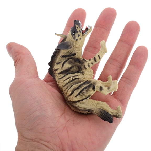 TINKSKY Animal Figurines Hyena Model Multi Plastic Wildlife Conservation Awareness Learning 1Pcs
