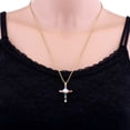 thumbnail image 5 of Fashion Multi-Color Zircon Cross Pendant Necklace - Trendy and Stylish Jewelry for Women, 5 of 9