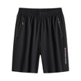 thumbnail image 1 of Wide Leg Men Shorts Summer Ice Silk Short Sweatpants, 1 of 5