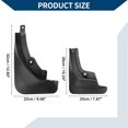 thumbnail image 3 of Unique Bargains Mud Flaps Splash Guards W/Mount Accessories for Peugeot 4008 2017-2022 Front Rear Mud Guards 1 Set, 3 of 6