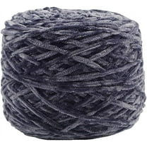 XmhyTop 250g Chenille Velvet Yarn Dark Gray Bulky Vegan Soft Yarn Velvet Knitting Yarn Polyester Blended Cotton Chenille Yarn Hand Knitting Yarn Crochet Thread for Clothing Hat Scarf Blanket