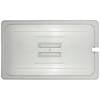 Cold Pan Cover - Full Size Notched Cover With Handle For Cold Food Pans Translucent