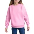 thumbnail image 7 of SERTG Girls Cute Bow Print Blouse Long Sleeve Round Neck Shirts Kids Spring Fall Casual Everyday Festival Pullover Top(Pink,3-4 Years), 7 of 7