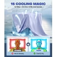 thumbnail image 2 of Funda de almohada Rifens Ice Cooling para personas que duermen en caliente, color morado, 2 of 6