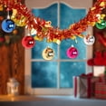 thumbnail image 6 of 5.6 Ft Christmas Tinsel Garland Ears of Heart Shape Metallic Shiny Hanging Garland with Christmas Balls Ornaments for Xmas Holiday New Year Party Birthday Ceiling Indoor and Outdoor Decor, 6 of 6