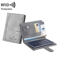 thumbnail image 5 of Simple Solid Color Airplane Print Lightweight with Magnetic Buckle Multifunctional Passport Clip Protective Cover, 5 of 7