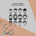 thumbnail image 4 of Tijeras para cortar el cabello, tijeras vintage, paquete de 2 bigote facial, barba, bordado de belleza, uso diario, 4 of 5
