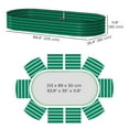 thumbnail image 3 of Outsunny Raised Garden Bed, 7' x 3' x 1' Galvanized Planter Box, Green, 3 of 10