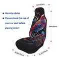 thumbnail image 6 of Haiem Artistic Colorful Bird Printed Car Seat Covers Set of 2, Universal Fit Car Seat Covers,Protective Seat Covers,Comfortable Car Seat Covers, Easy Installation Seat Covers, 6 of 9