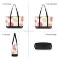 thumbnail image 6 of FORMRS Canvas Laptop Tote Bag for Women with 15.6" Computer Compartments Shoulder Handbag, White Grapefruit Slices, 6 of 7