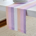 thumbnail image 2 of Solino Home Linen Table Runner 36 Inches - 100% Pure Linen Multicolor Gelato Stripe Table Runner 14 x 36 Inch Ideal for Dresser and Coffee Tables, Spring, Easter, 2 of 3
