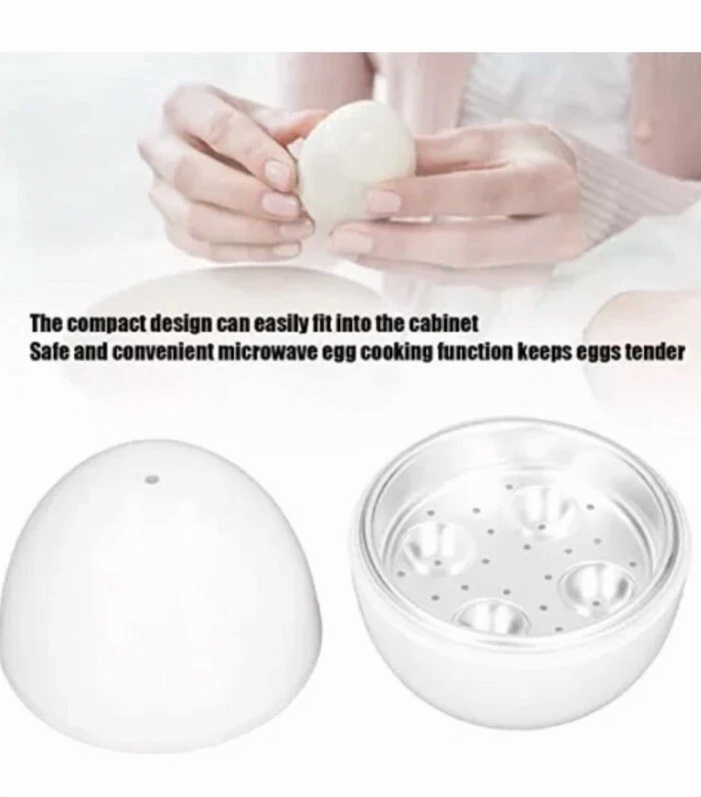 CRESTIN- Microwave Egg Boiler Microwavable Egg Poacher Cooking Kitchen Tool