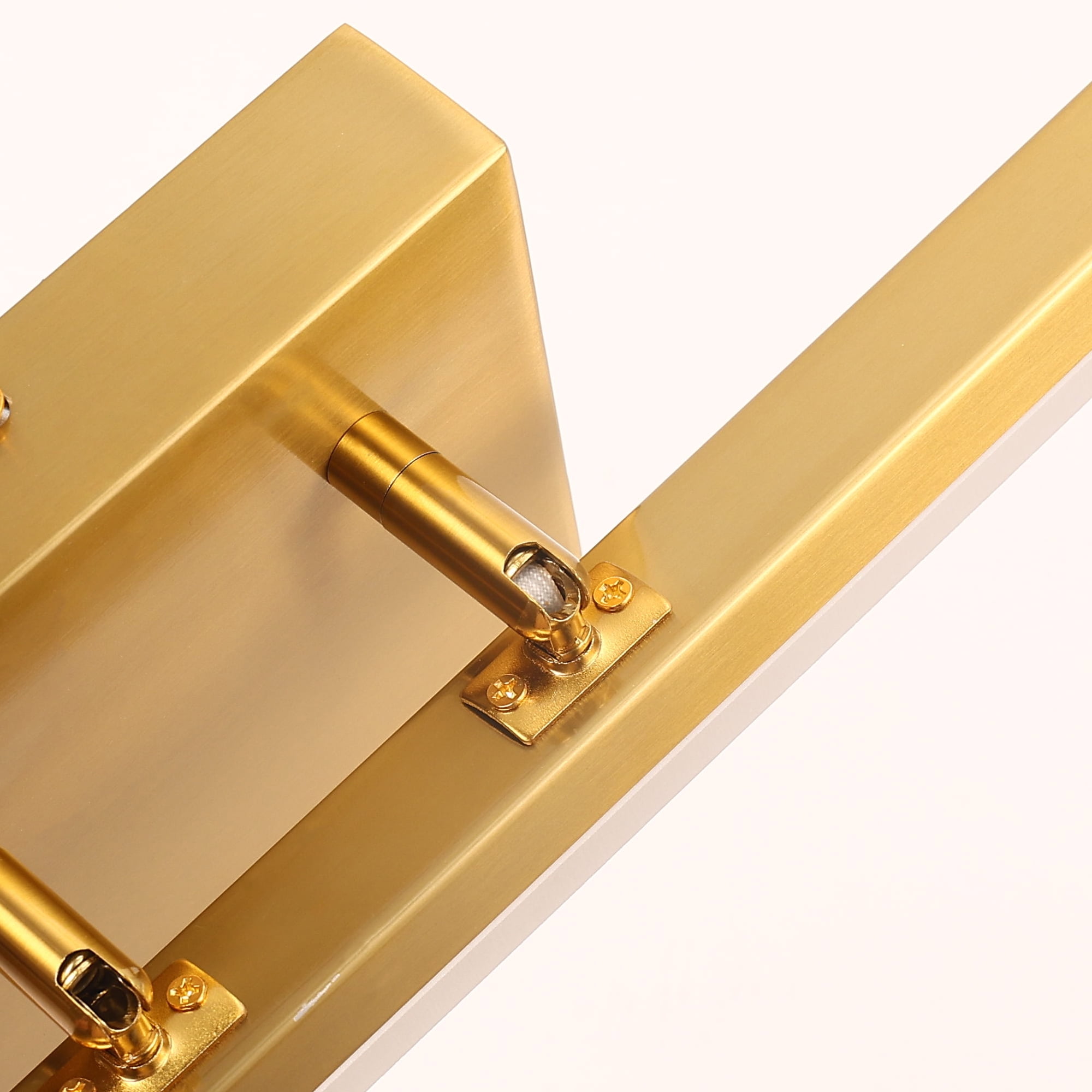 YANSUN  24 in 1-Light 16-Watt Gold Integrated LED Vanity Light, Modern Indoor Bathroom Wall Sconce Light Bar for Mirror