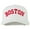White, variant on Boston Embroidered Solid Cotton Twill Cap - Royal OSFM