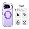 thumbnail image 4 of For Google Pixel 9 Pro XL 6.8" Case ,[Compatible with MagSafe] Cute Candy Color Drop Protection Slim Anti-Slip Shockproof Magnetic Phone Case,Purple, 4 of 7